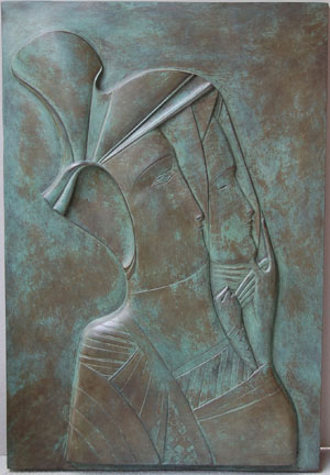 Rebecca with Mask by Mihail Chemiakin
